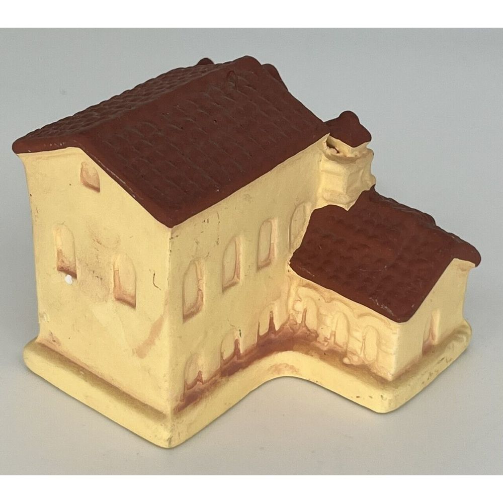Vintage SW Mission Church Ornament Terracotta Clay 3D Building